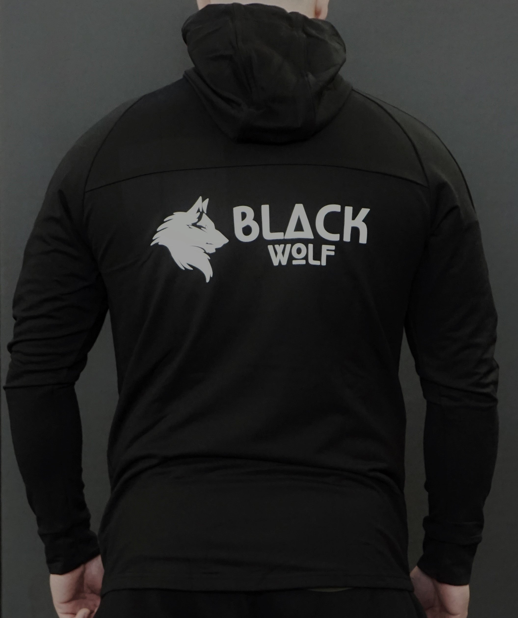 Black on sale wolf hoodie